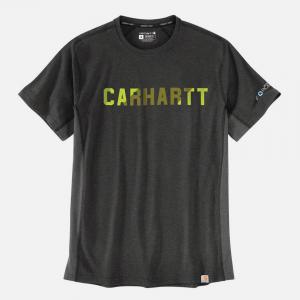 (105203) 포스핏 블록 로고 MW 반팔티 CARBON